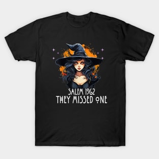 Salem 1692 They Missed One, Salem Witch Halloween Women Girl T-Shirt